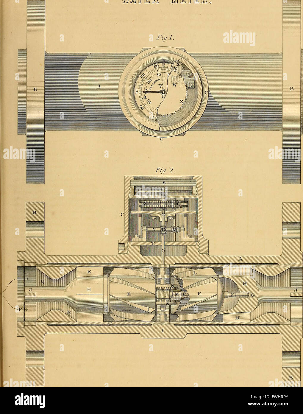 The 1854 'Practical Draughtsman's Book' serves as a comprehensive manual for industrial design, mechanical engineering, and architectural drawing, providing essential knowledge for draughtsmen and engineers. Stock Photo