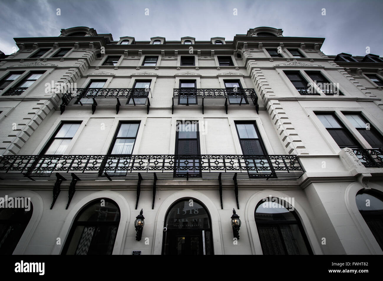 Apartment building in Bolton Hill, Baltimore, Maryland Stock Photo Alamy