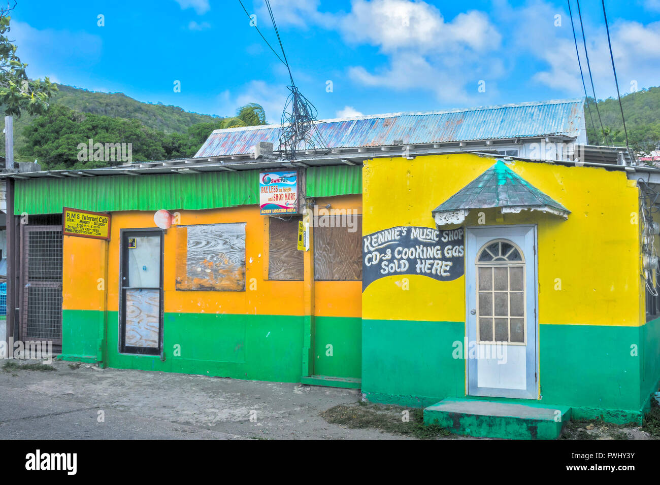 General Store Bequia Grenadines St Vincent West Indies Stock Photo