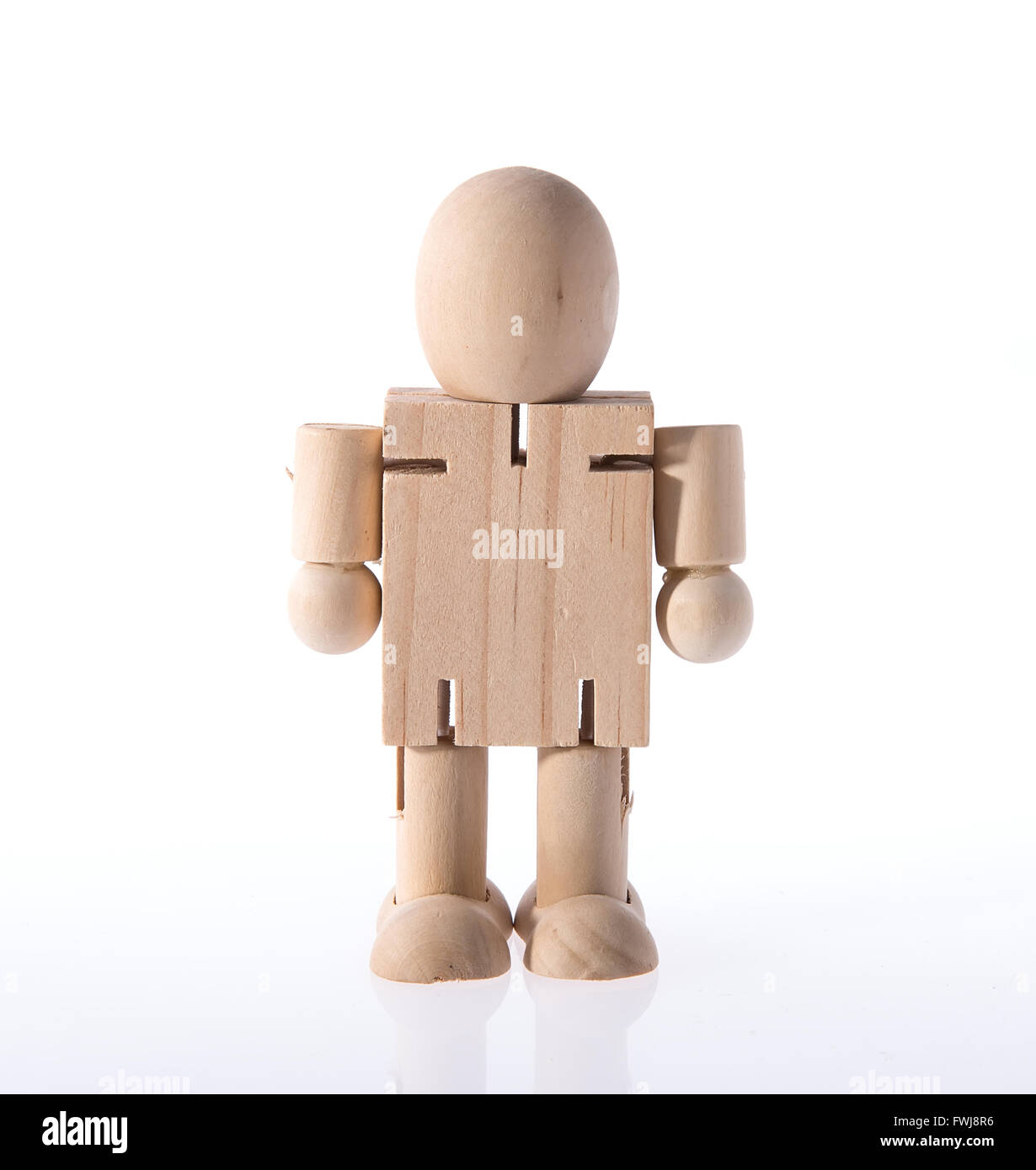 wooden figure concepts Stock Photo