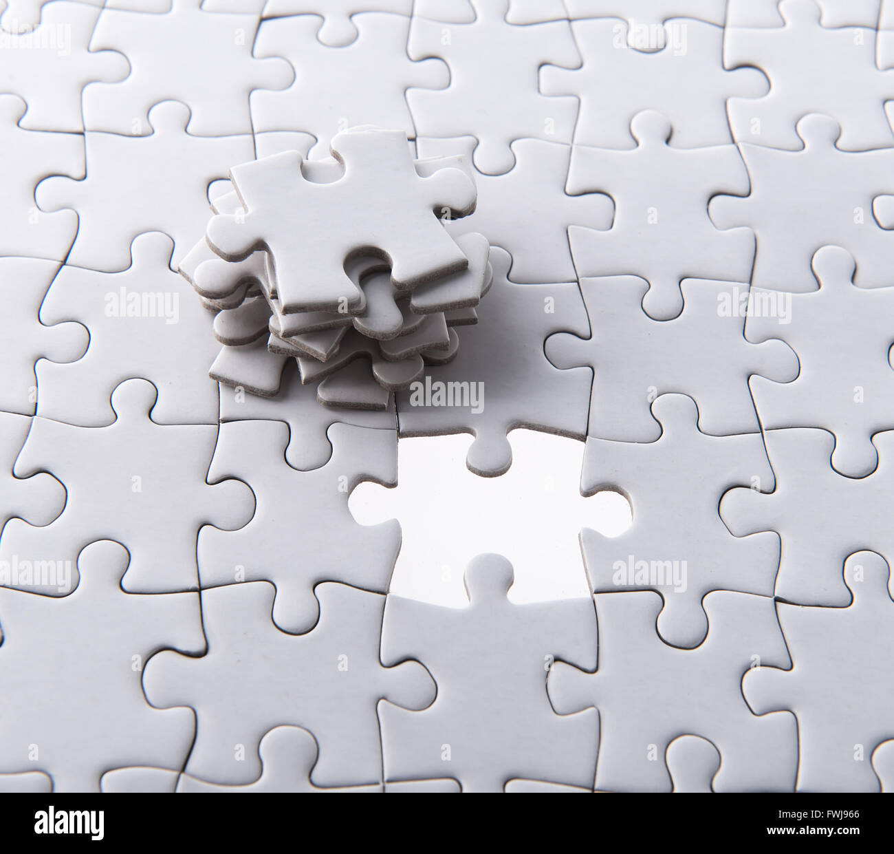 Last Puzzle Piece Stock Photo