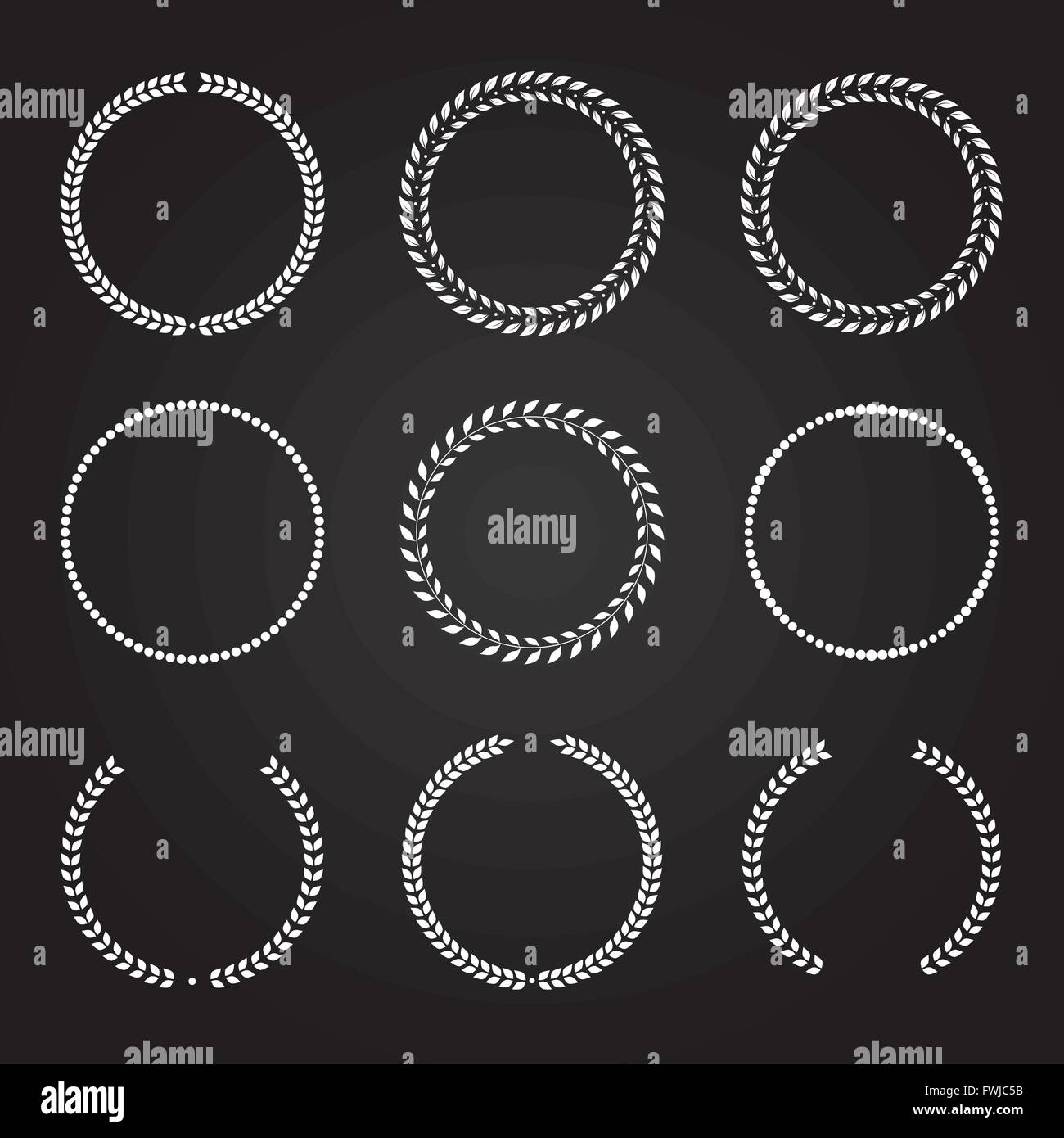 Laurel Wreaths Collection Stock Vector Image & Art - Alamy