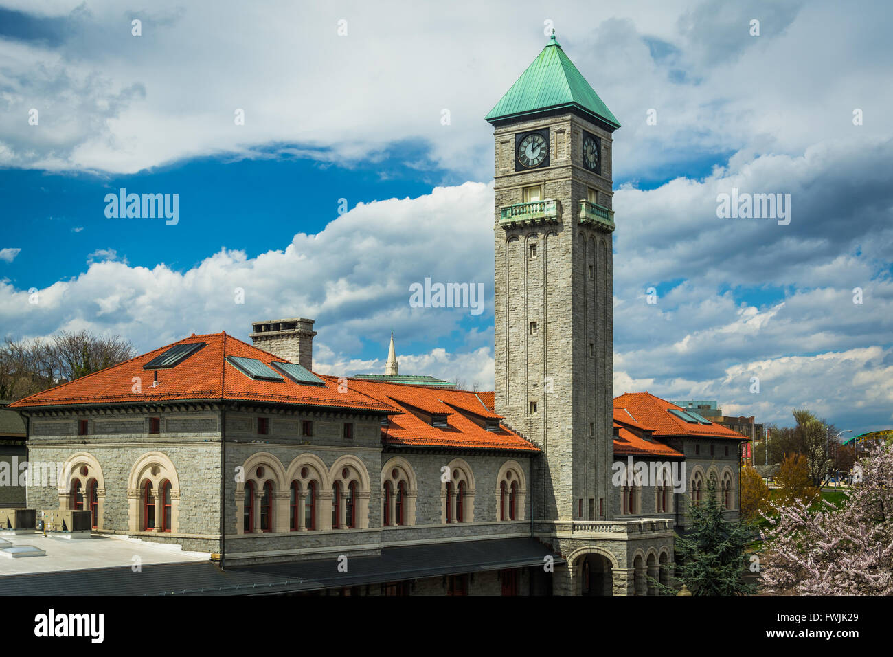 The Mount Royal Station in Baltimore, Maryland. Stock Photo