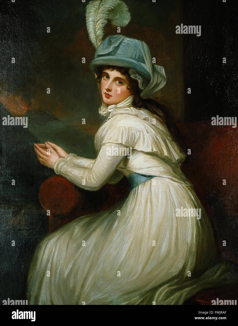 Romney Lady Hamilton Blanton Museum of Art Stock Photo Alamy