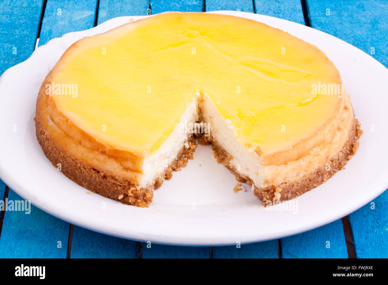 lemon cheesecake Stock Photo