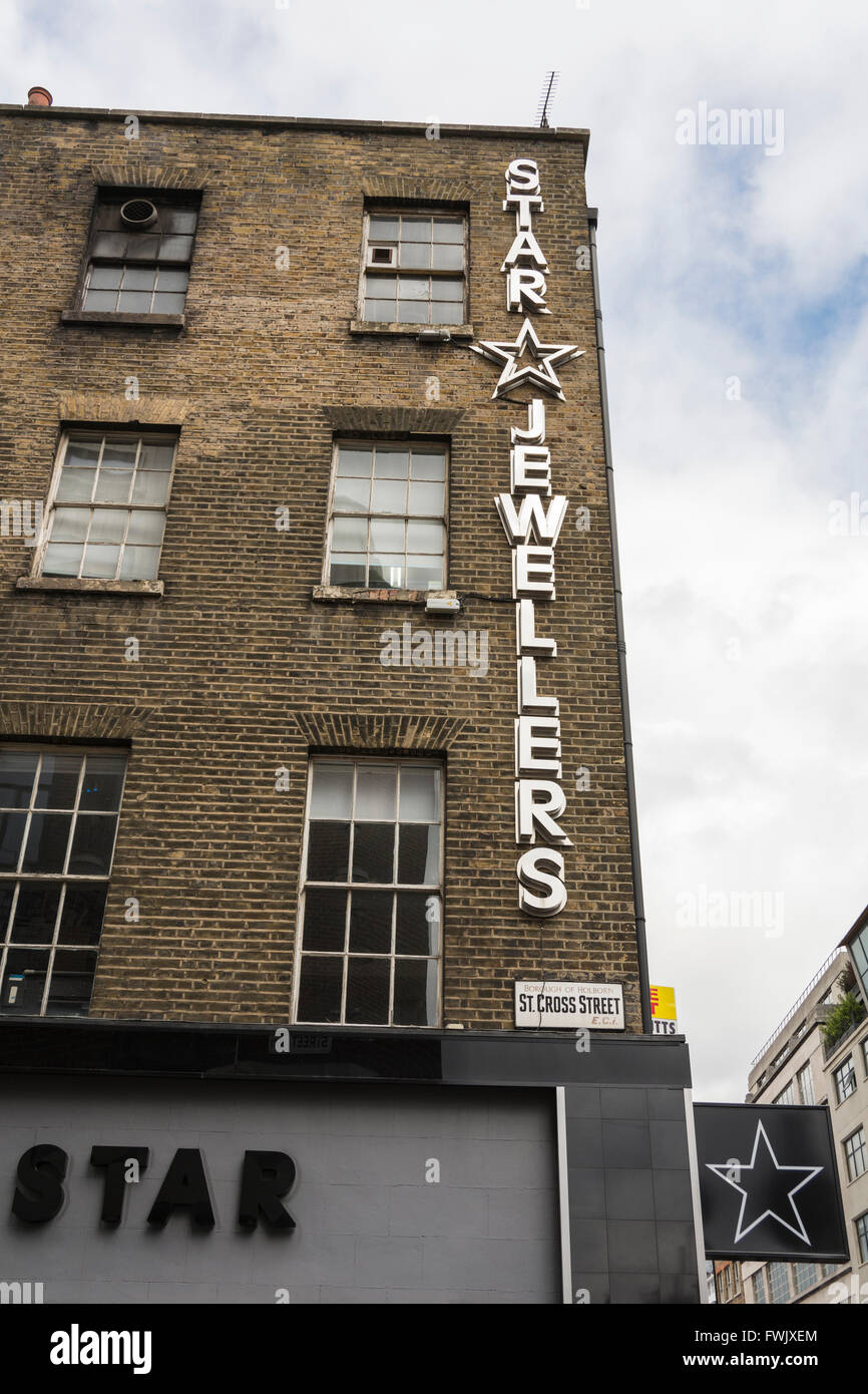 Star Jewellers in the Hatton Garden jewellery district in London