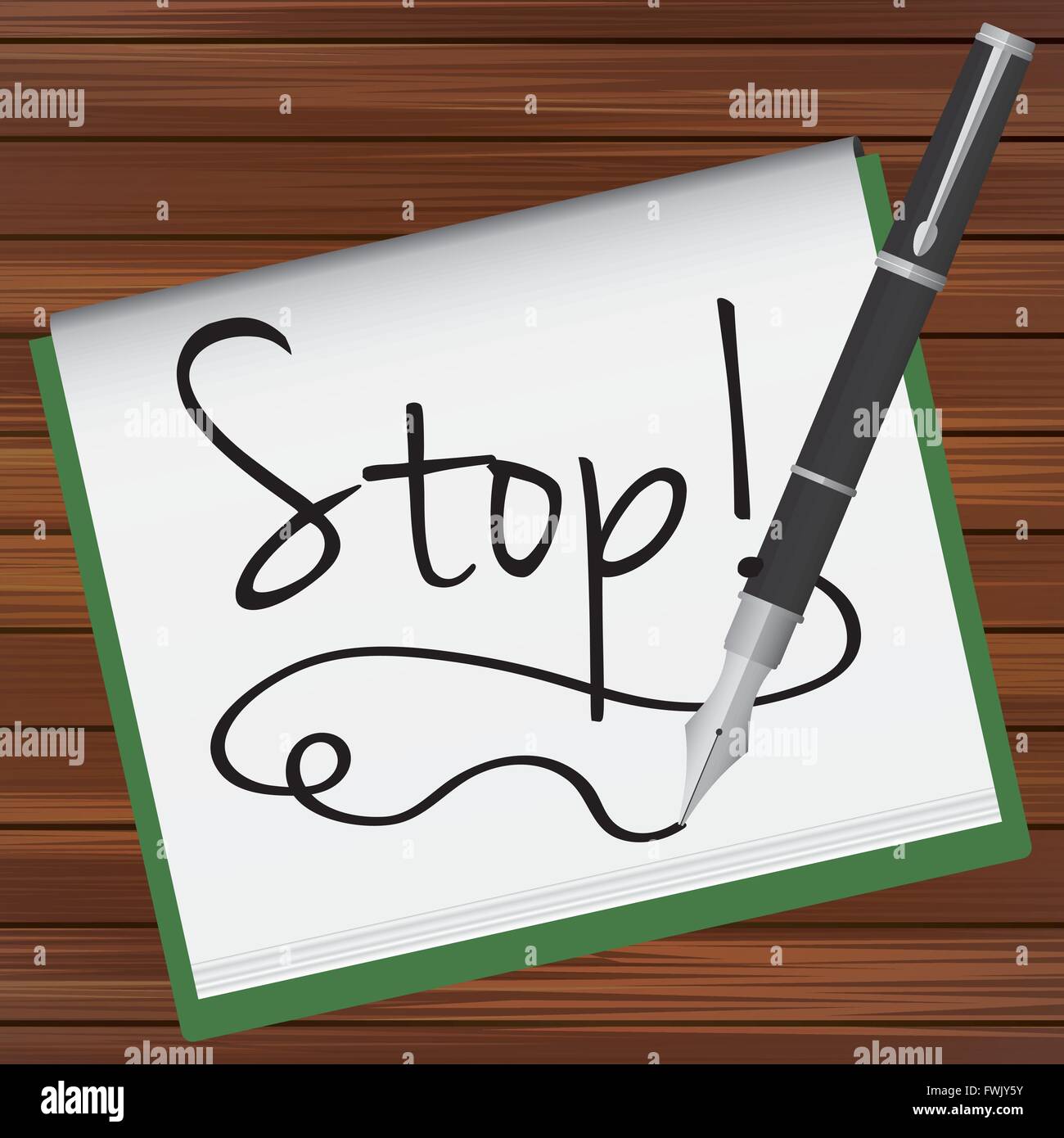 Illustration Vector Graphic Notepad for the creative use in graphic ...