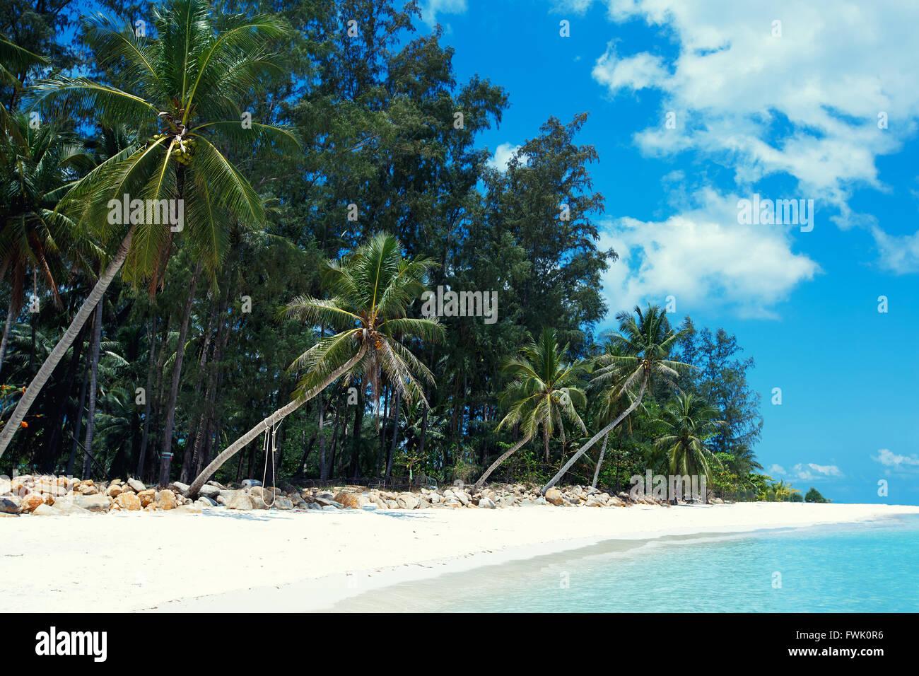 Malibu beach at Koh Phangan Island, Thailand Stock Photo