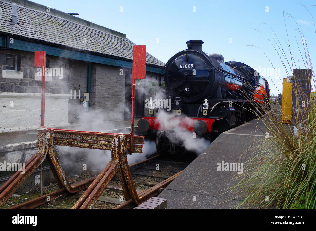 The Jacobite Steam Train In The Mallaig Station Stock Photo