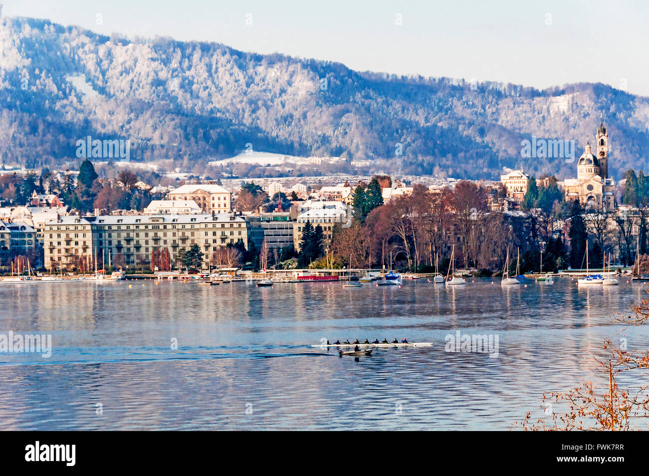 Zürichsee, Schweiz; lake Zuerich, Suisse Stock Photo