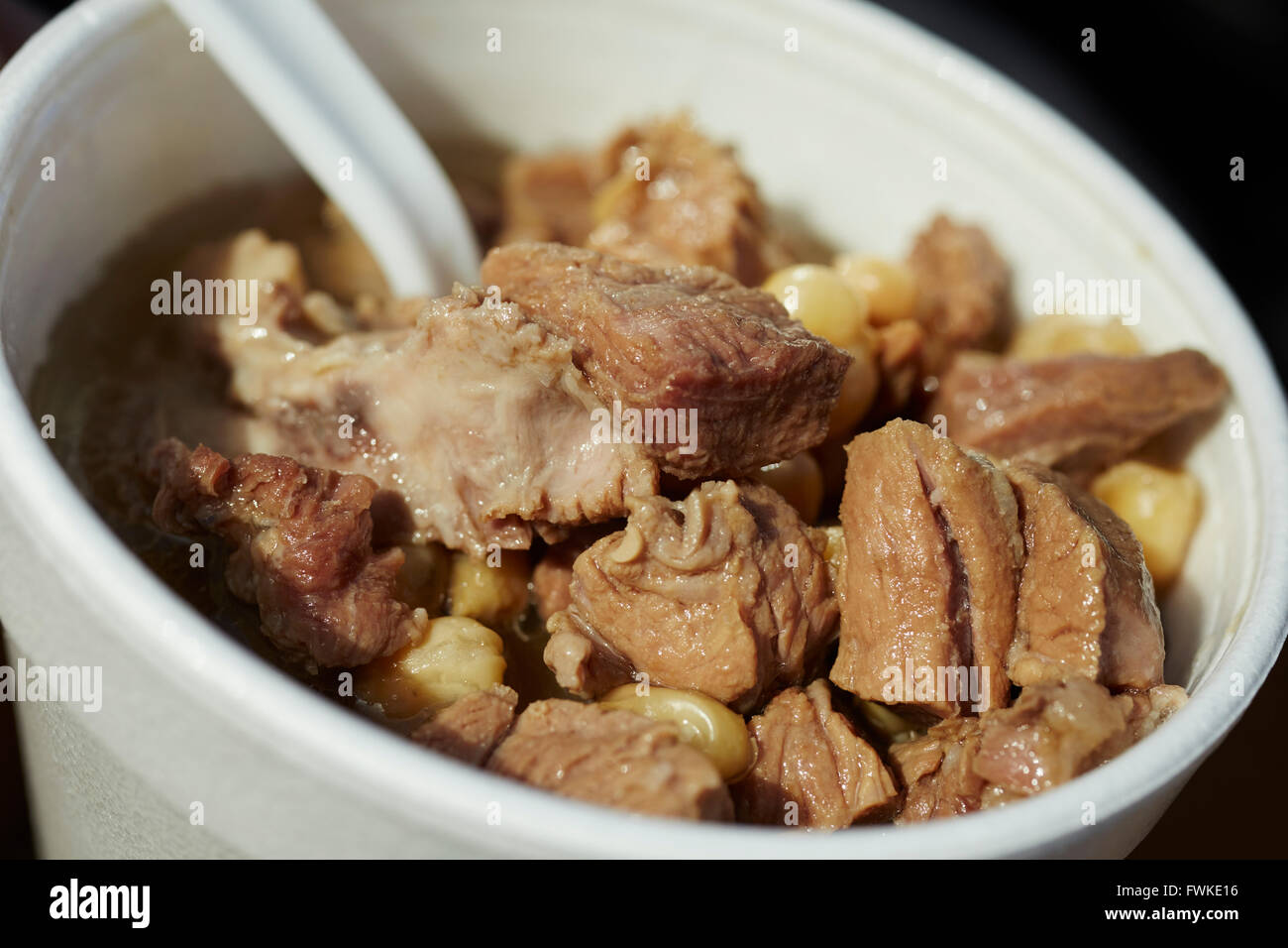 Navajo Mutton Stew from a food truck near Tuba City, Arizona, USA Stock Photo