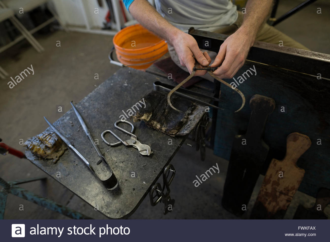 Glass blowing tools Stock Photo Alamy