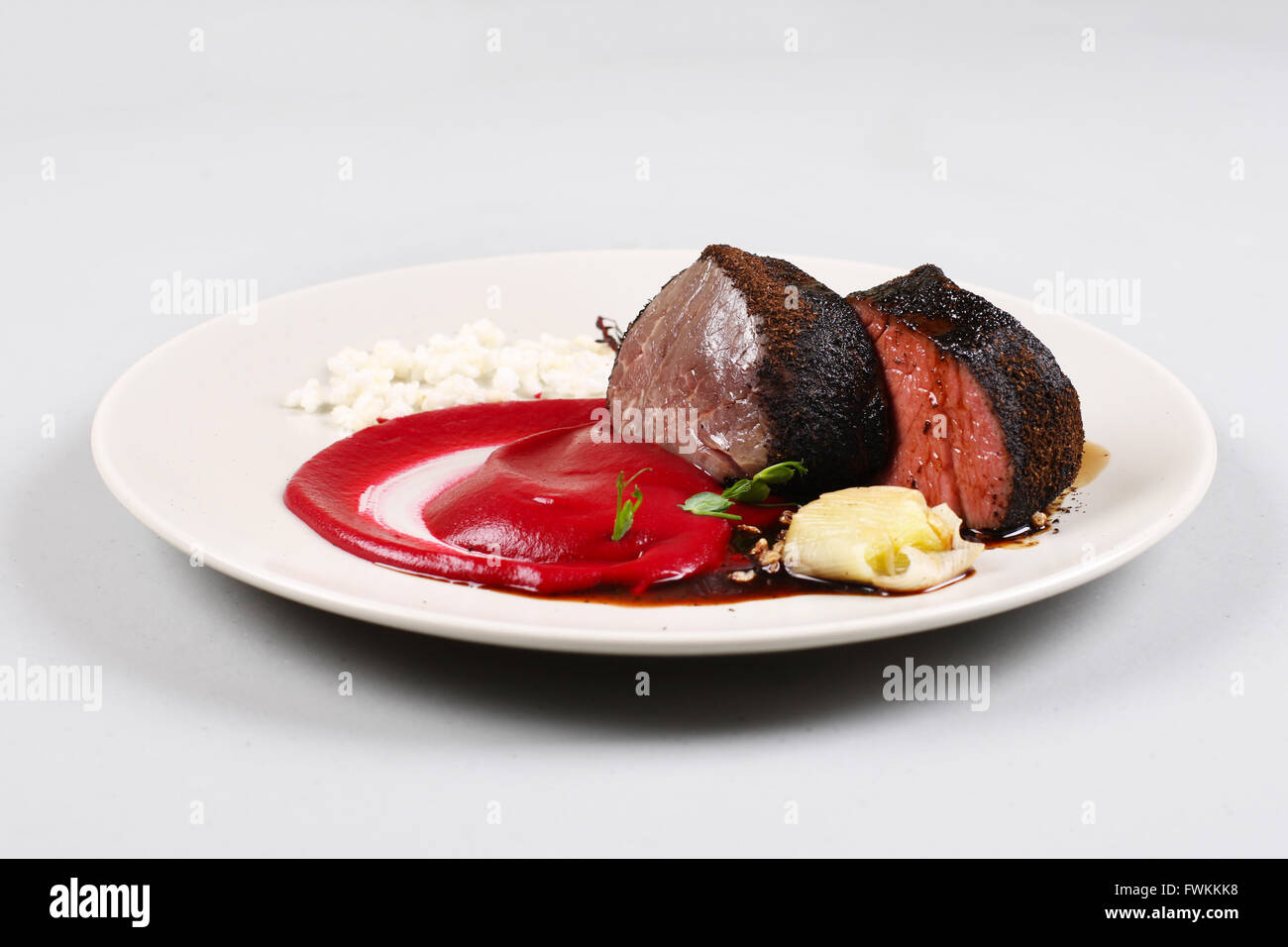 Delicious veal fillet Stock Photo Alamy