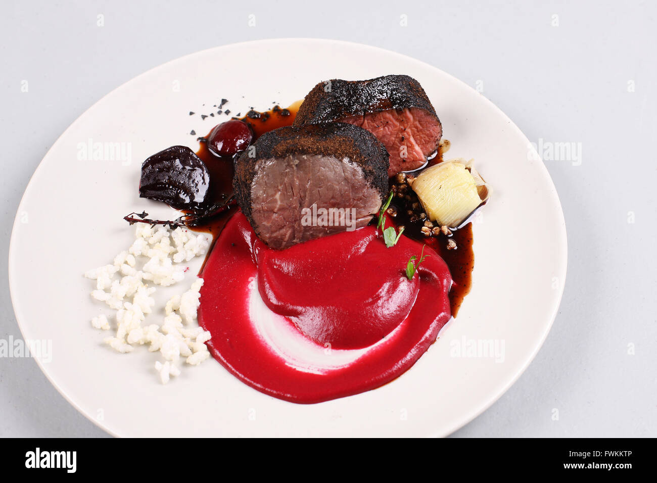 Delicious veal fillet Stock Photo Alamy