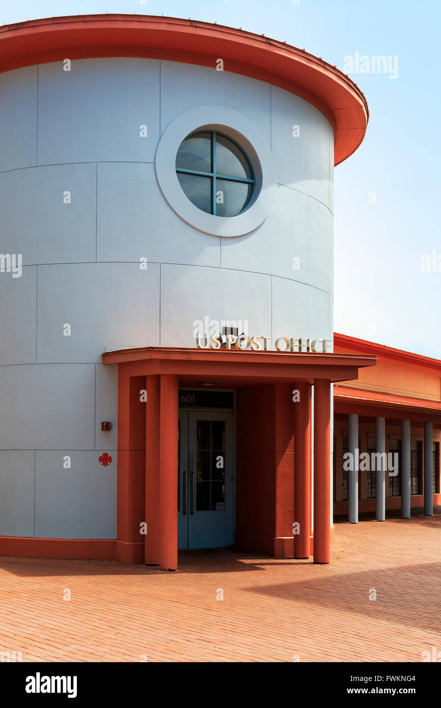 Unusual design of the Post Office building, Downtown Celebration
