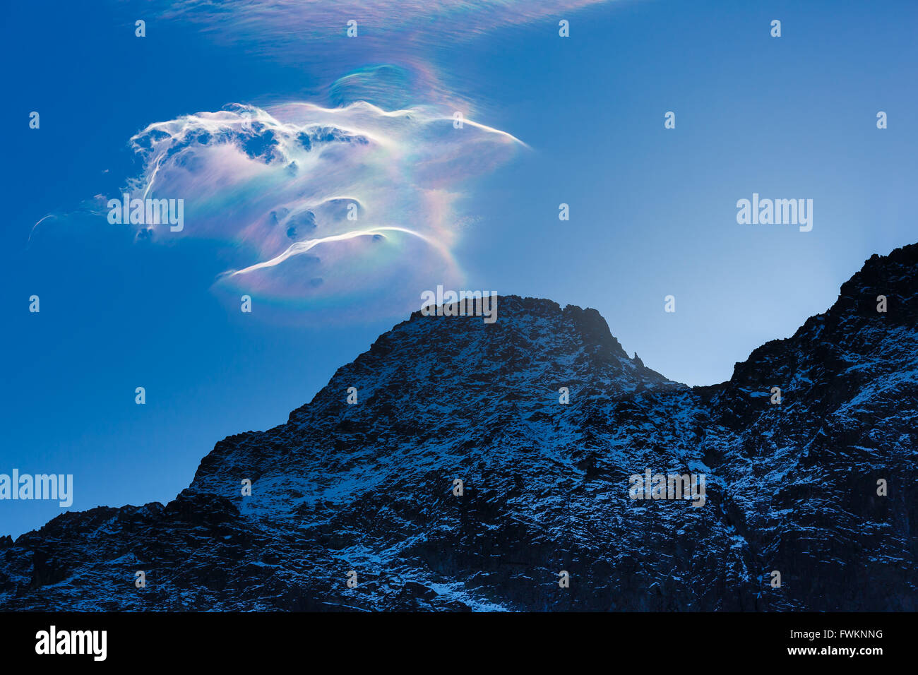 Unusual clouds over the Tatra mountains in Poland Stock Photo - Alamy