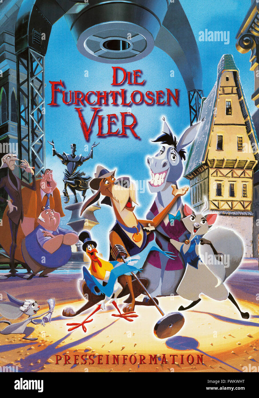 Die furchtlosen Vier, Trickfilm, Deutschland 1997, Regie: Michael Coldewey, Eberhard Junkersdorf, Szenenfoto Stock Photo