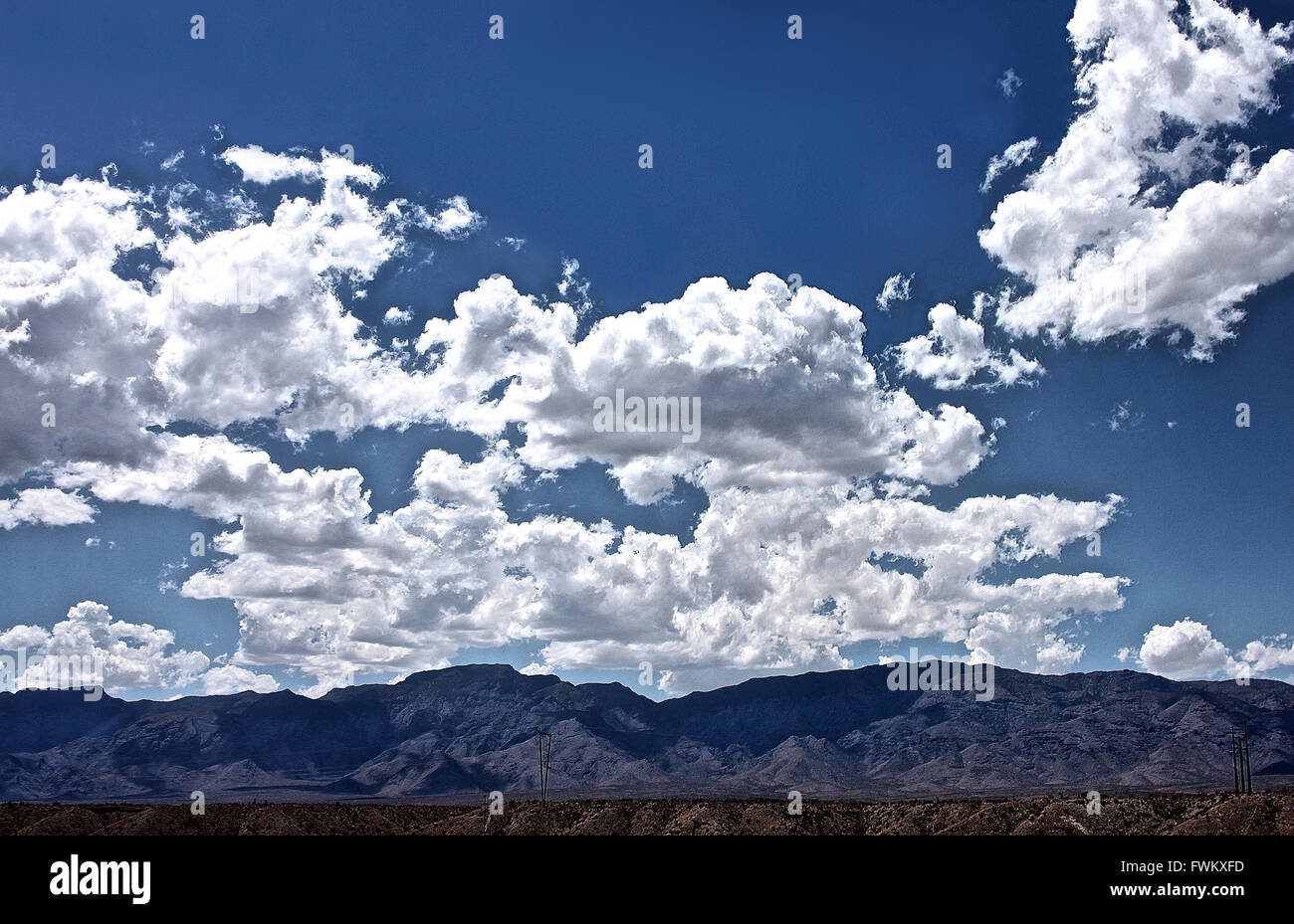 Idyllic Shot Of Mountains Against Sky Stock Photo