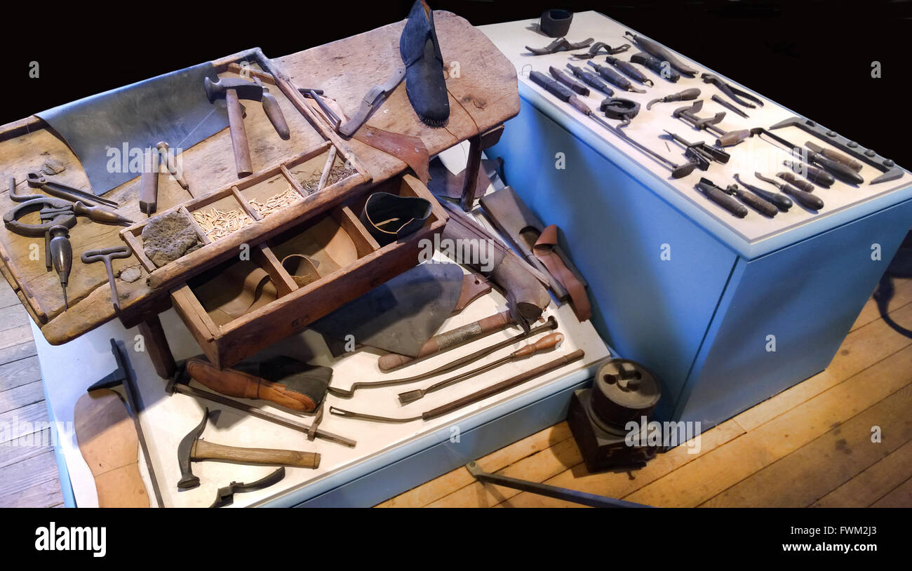 cobbler's tools Stock Photo