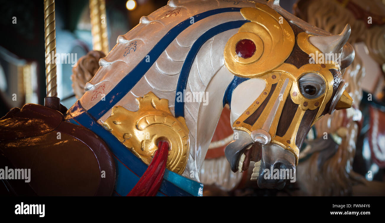Painted wood horse hi-res stock photography and images - Alamy