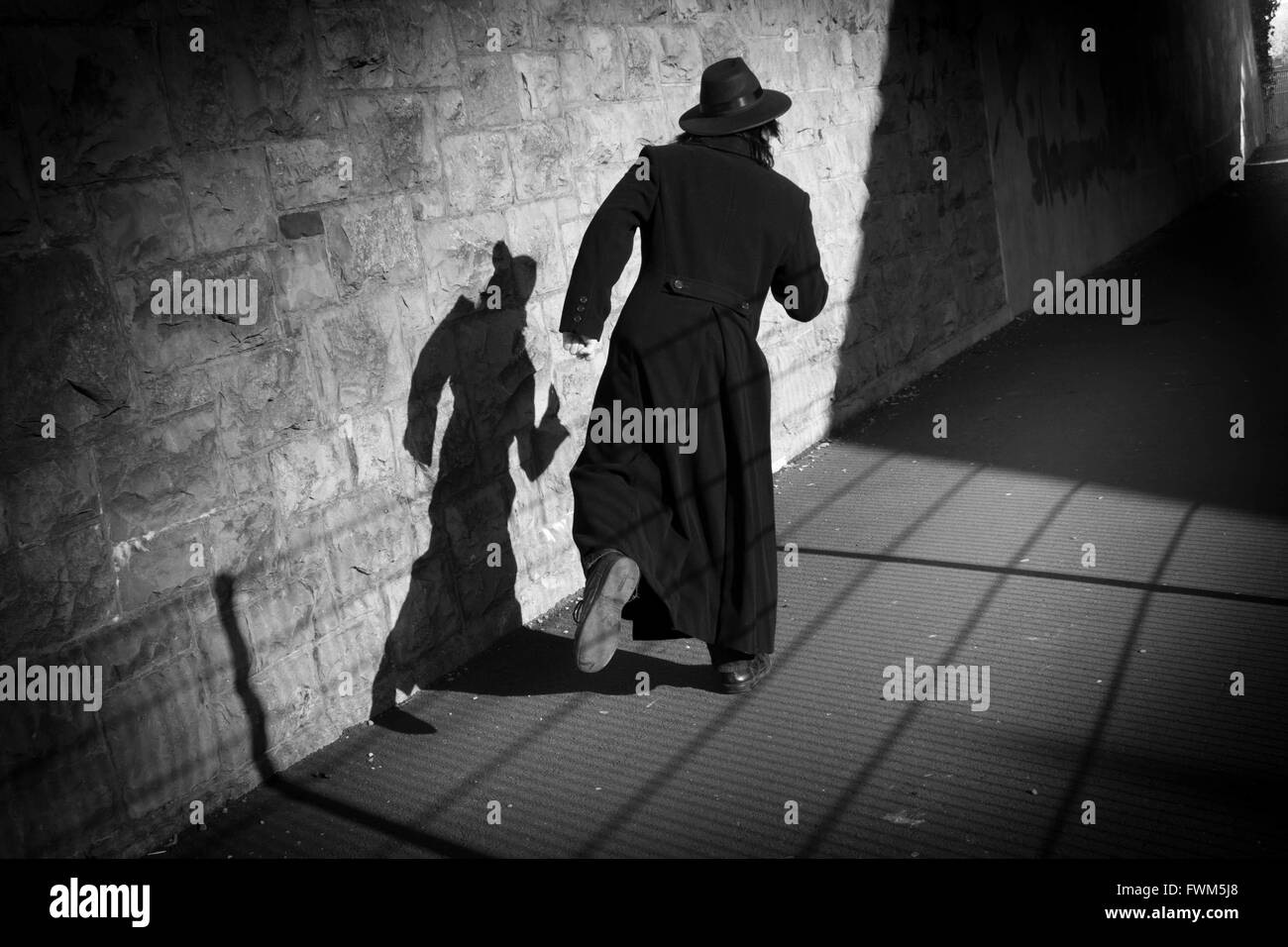 My replication of a scene from the Film Noir Movie called 'The Third Man. Stock Photo