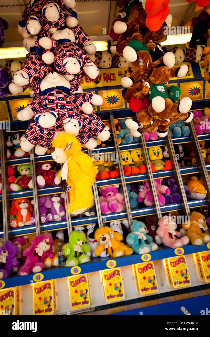 Carnival game to win stuffed animals during a country fair in St. George,  SC Stock Photo - Alamy