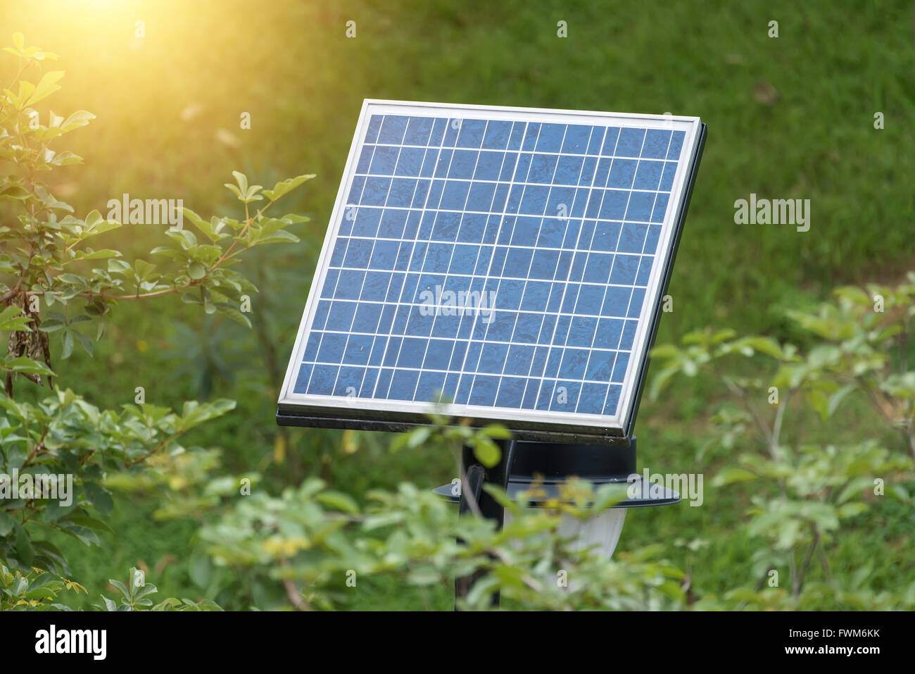 Solar Power Plant Stock Photo