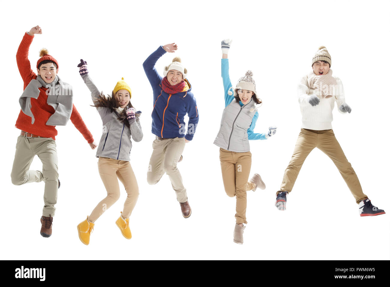 Young excited asian people Cut Out Stock Images Pictures Alamy