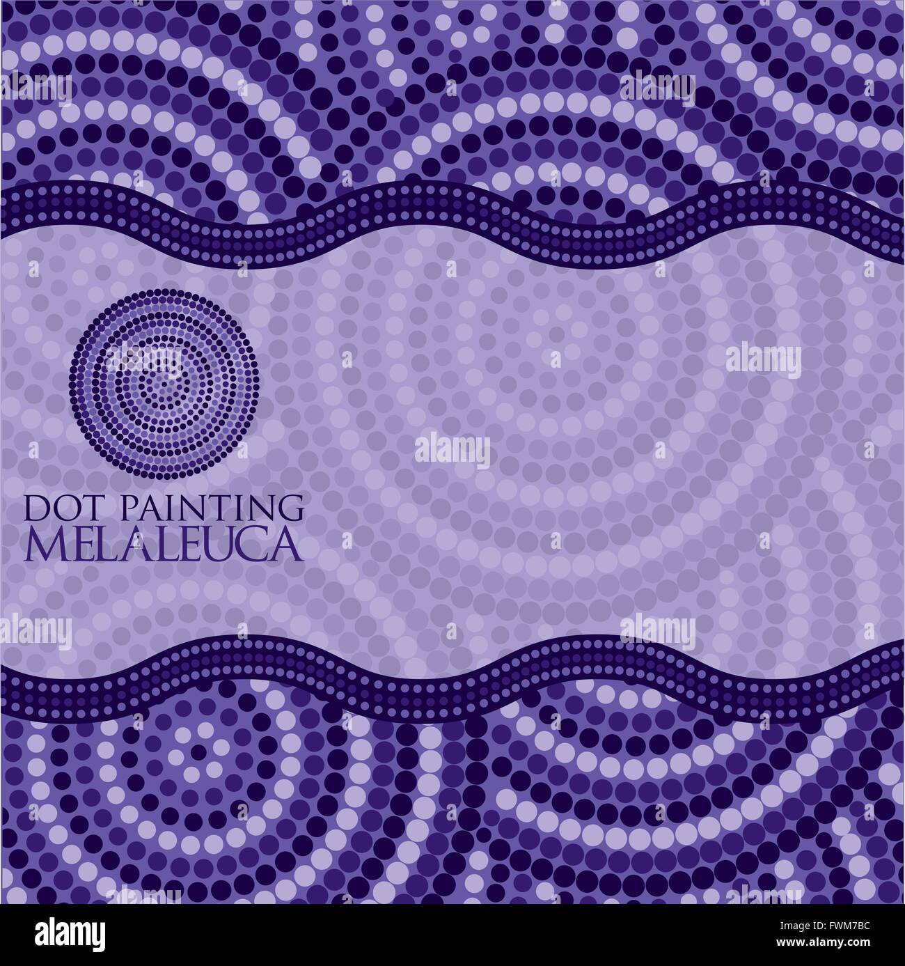Abstract Aboriginal dot painting in vector format Stock Vector Image ...