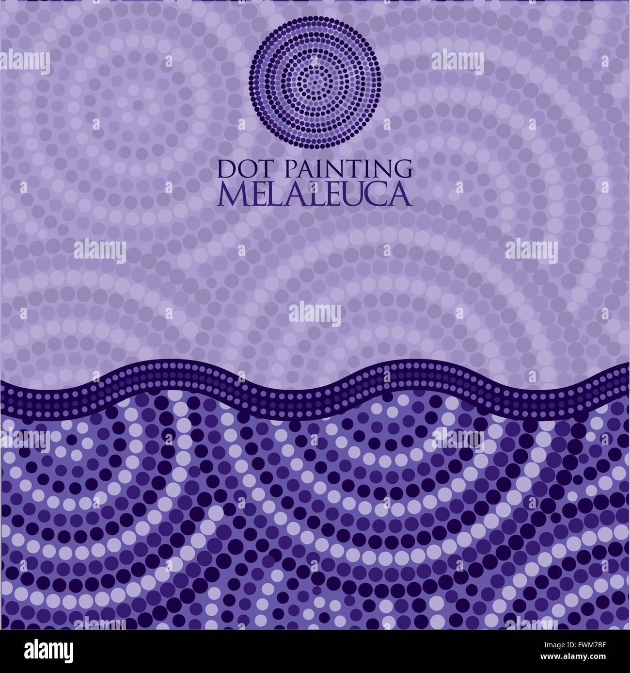 Abstract Aboriginal dot painting in vector format Stock Vector Image ...