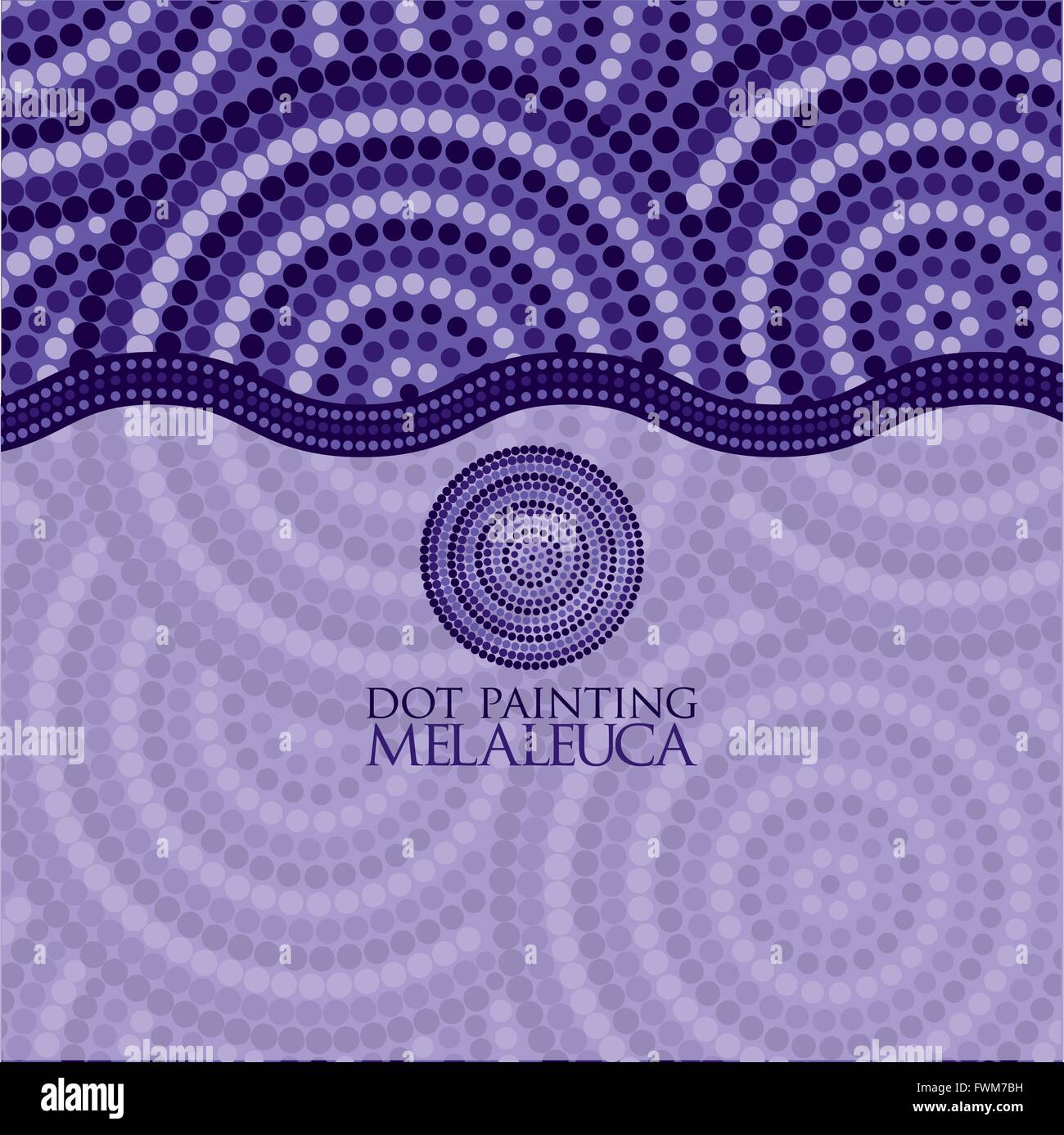 Abstract Aboriginal dot painting in vector format Stock Vector Image ...