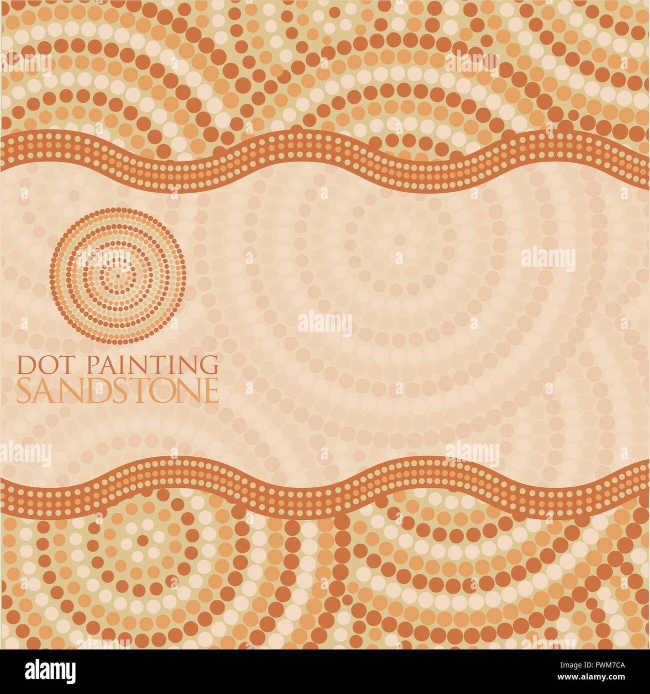 Abstract Aboriginal dot painting in vector format Stock Vector Image ...