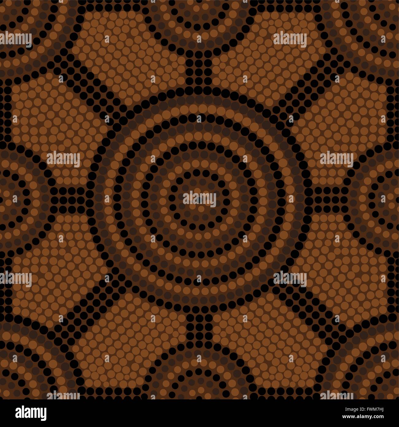 Abstract Aboriginal dot painting in vector format Stock Vector Image ...