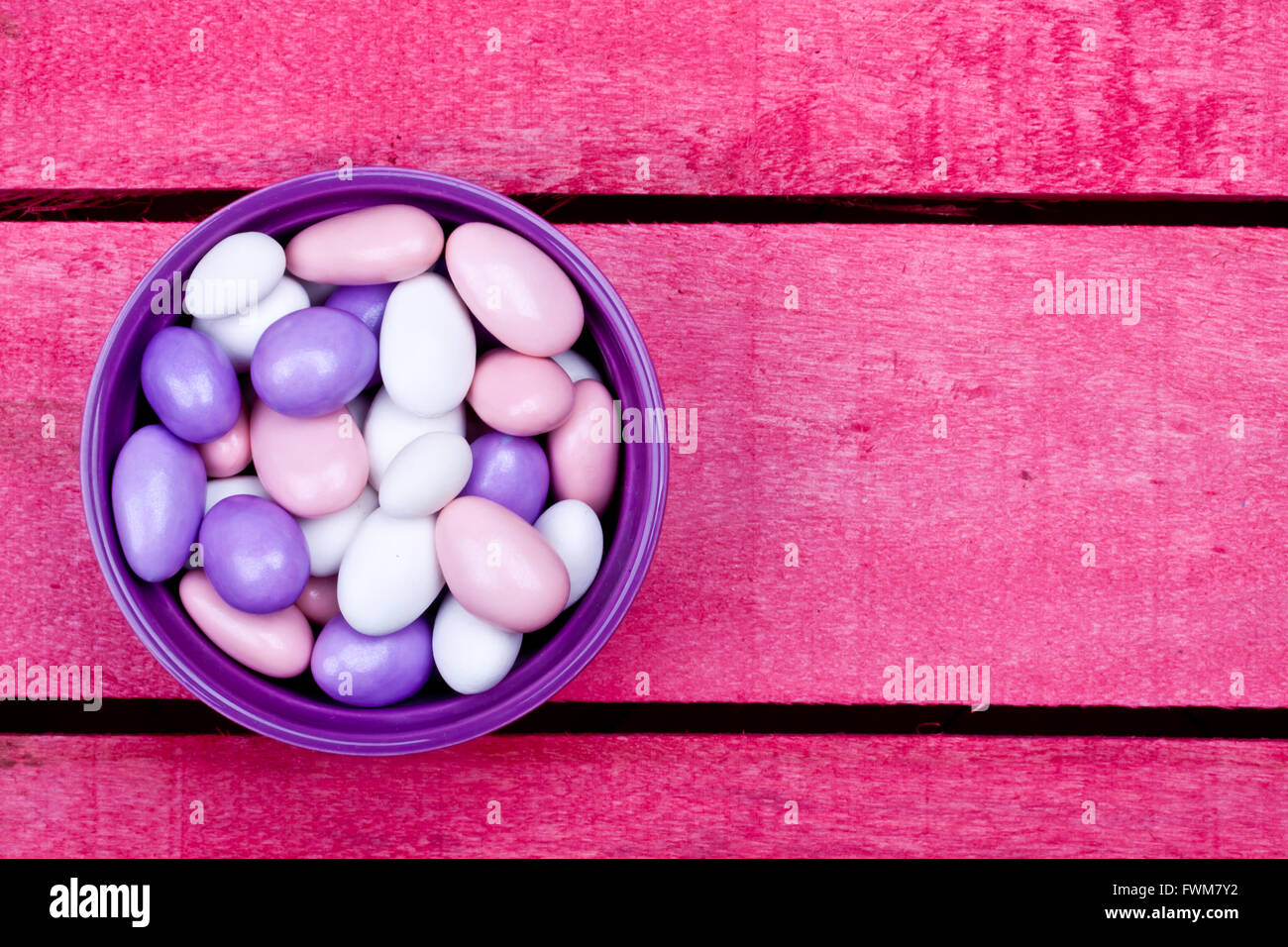 sugar coated almond candy Stock Photo Alamy
