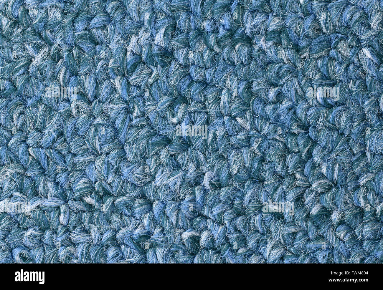 Carpet texture closeup, blue furry carpet texture background Stock