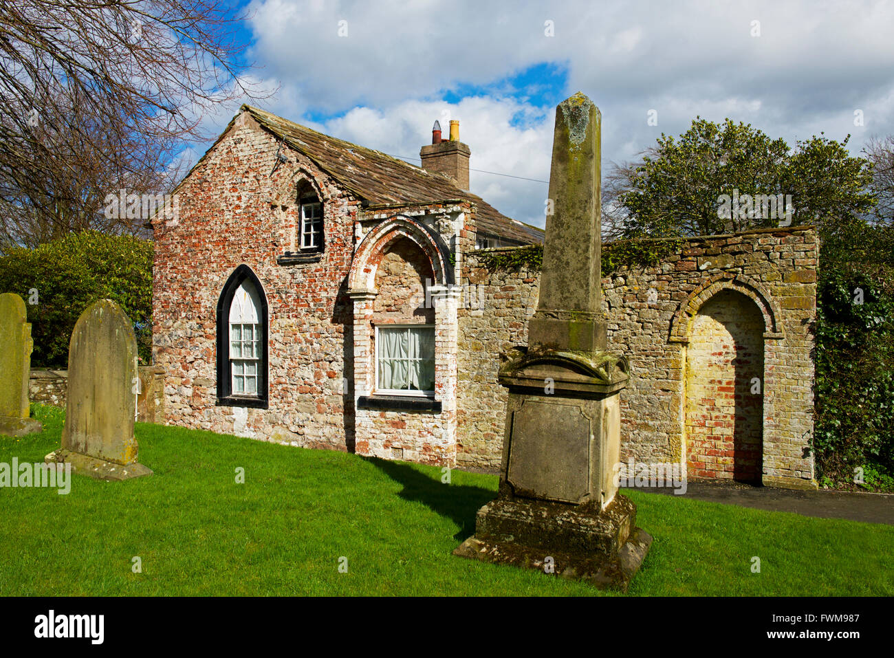 The old rectory next to St Michael's, a fortified church in the village ...