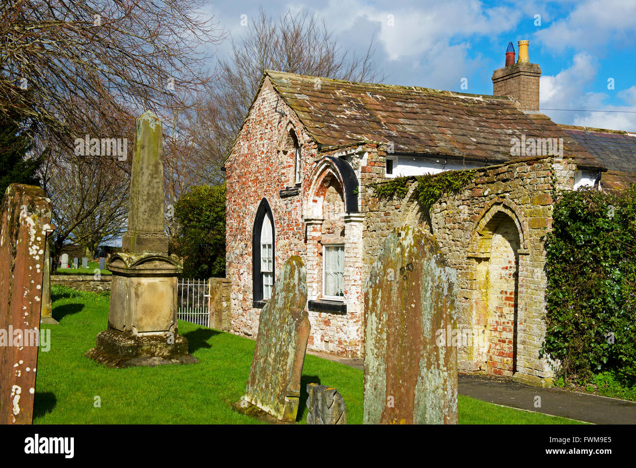 The old rectory next to St Michael's, a fortified church in the village