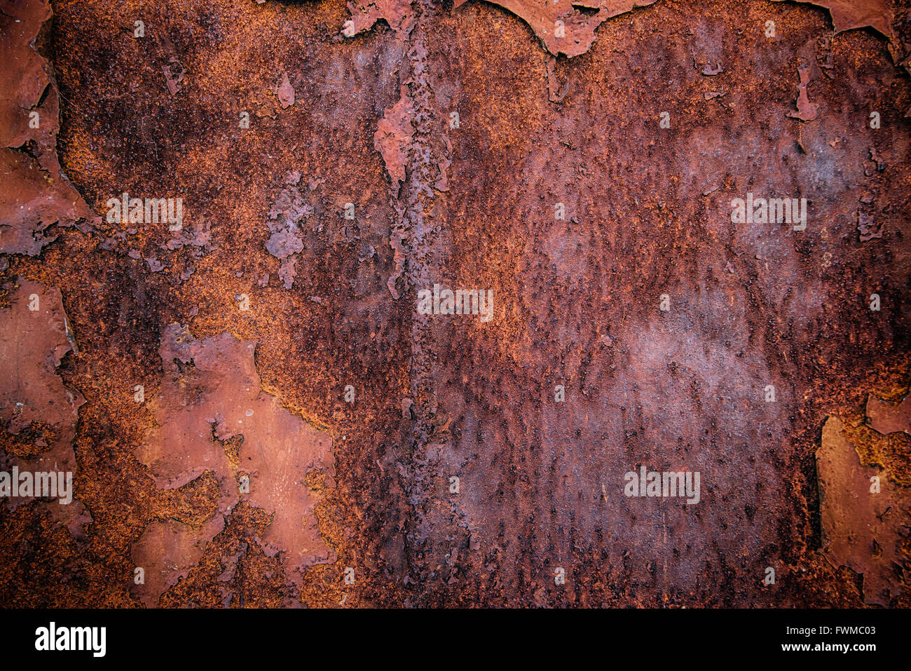 Rusty metal plate texture as background, hdr image Stock Photo