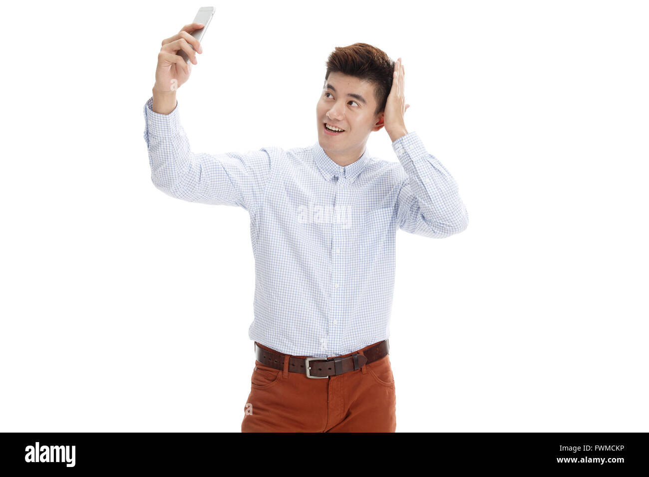 Portrait of young man in casual clothing Stock Photo - Alamy