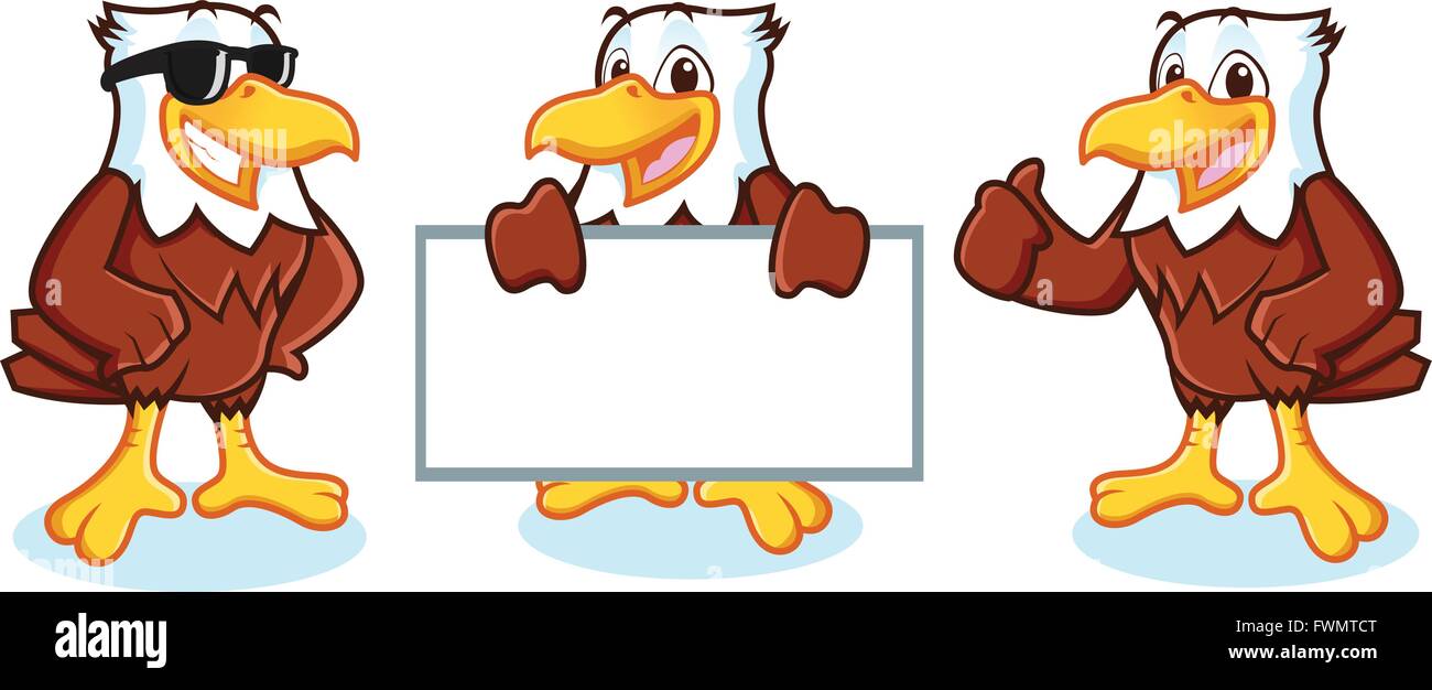 Eagle Mascot Vector happy Stock Vector Image & Art - Alamy