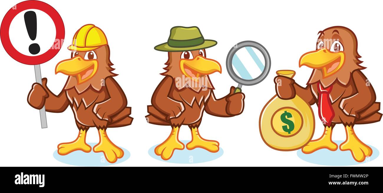 Hawk Mascot Vector with sign Stock Vector Image & Art - Alamy