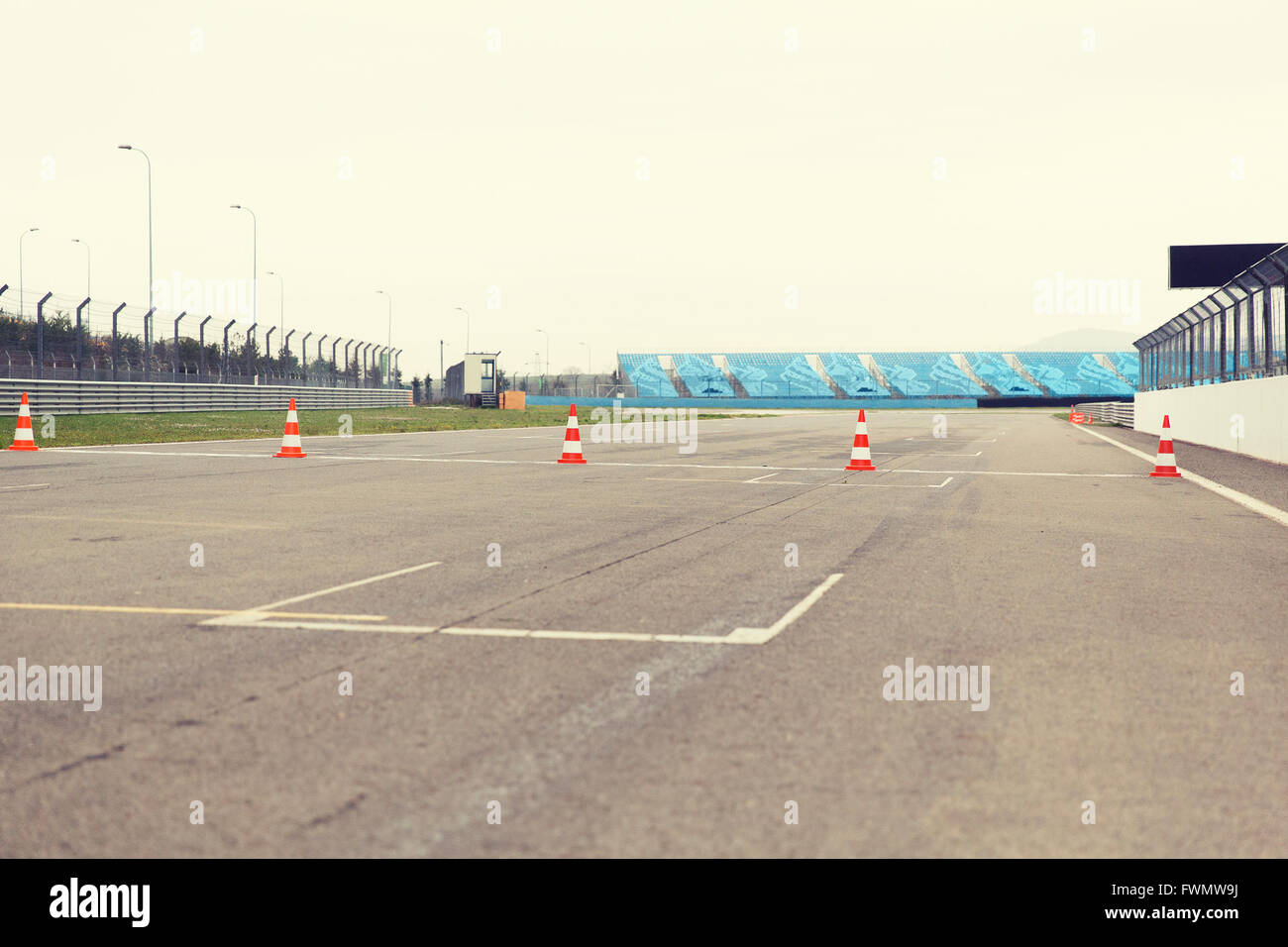 empty speedway on stadium Stock Photo - Alamy