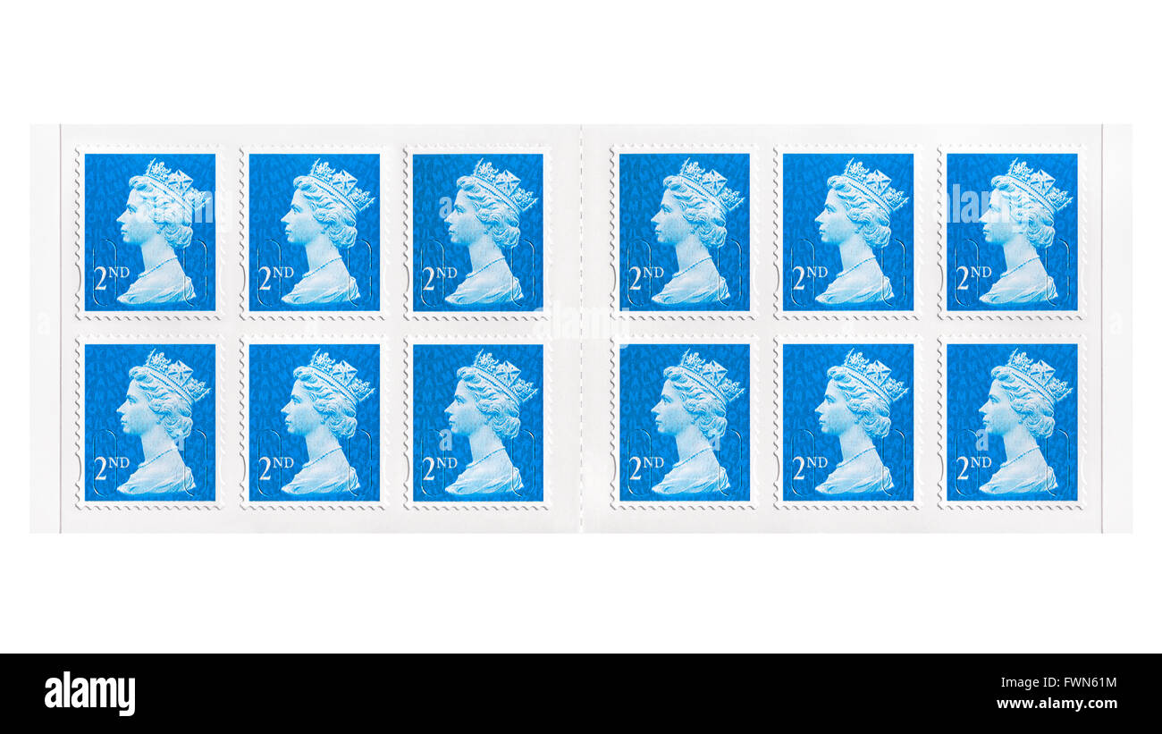 2nd Class UK Postage Stamps Stock Photo 101883984 Alamy