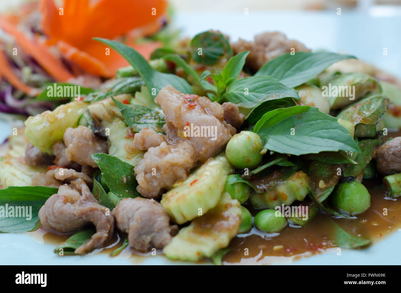 barbecued beef salad Stock Photo