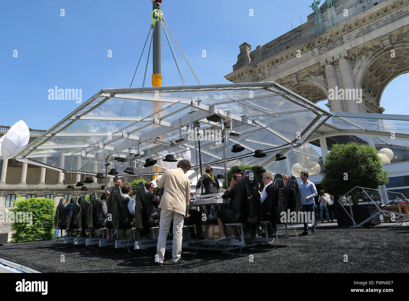 dinner-in-the-sky-restaurant-belgium-hi-res-stock-photography-and