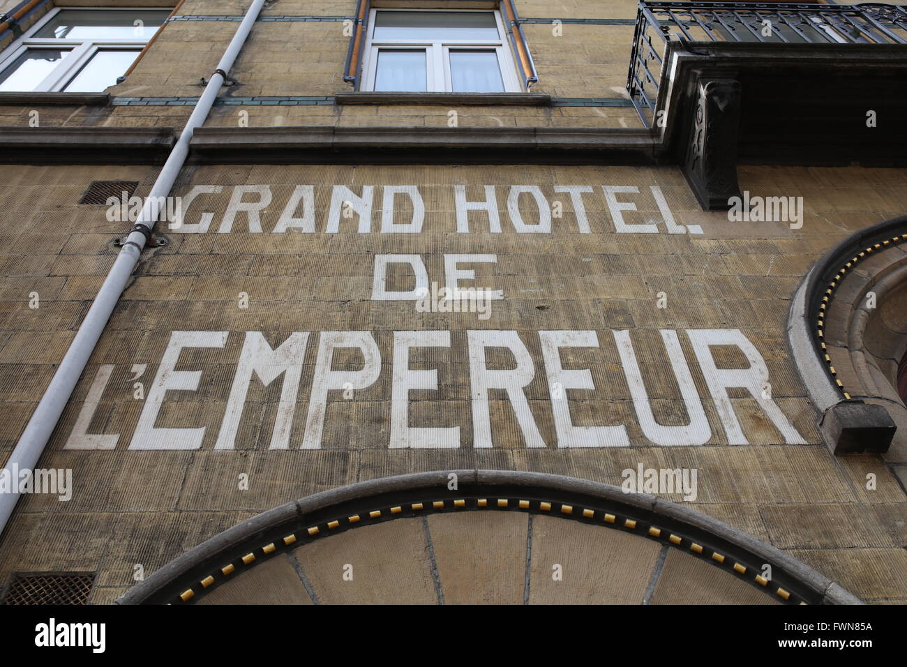 Maastricht, Netherlands, Grand Hotel de L'Empereur detail Stock Photo