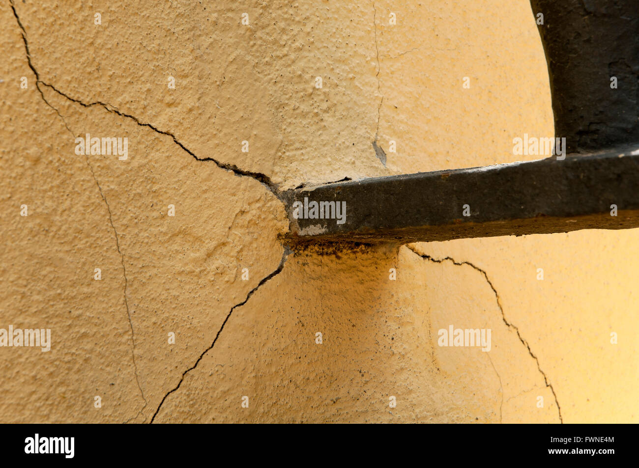 Distention cracks caused by oxidation of iron, Seville, Region of Andalusia, Spain, europe Stock Photo