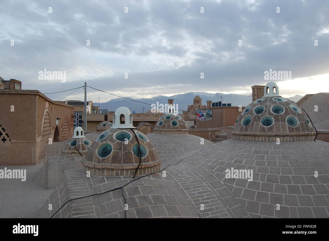 Hammam rooftop in Kashan, Iran Stock Photo - Alamy