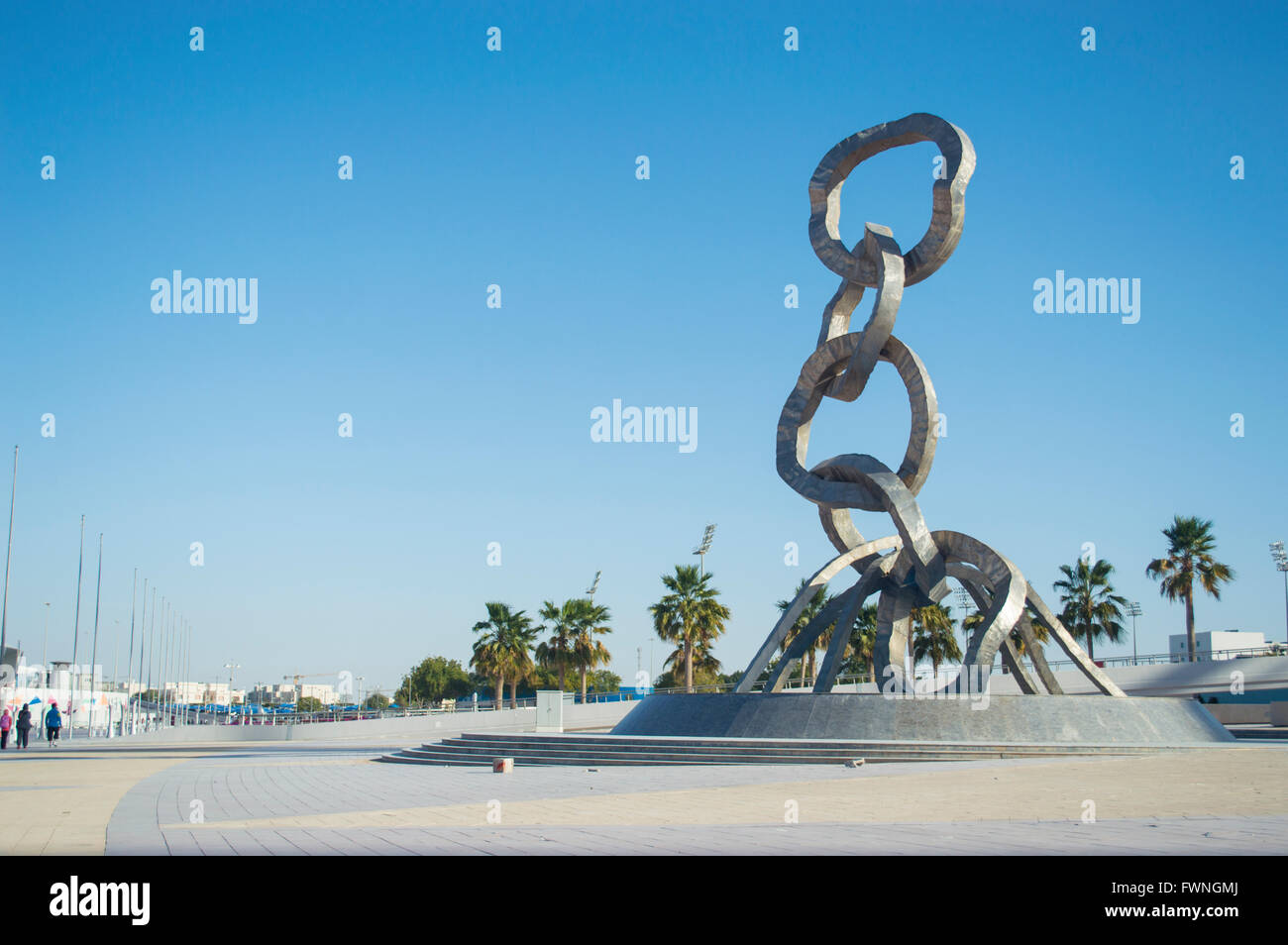 The Aspire Park in Doha Sports City Stock Photo Alamy