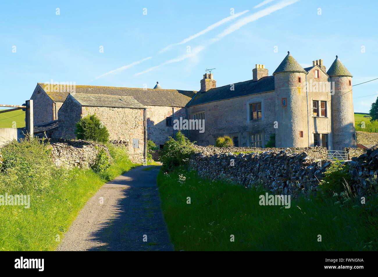 Smardale Hall, 15th and 16th century tower house. Scottish baronial style of architecture. Crosby Garrett, Cumbria. Stock Photo